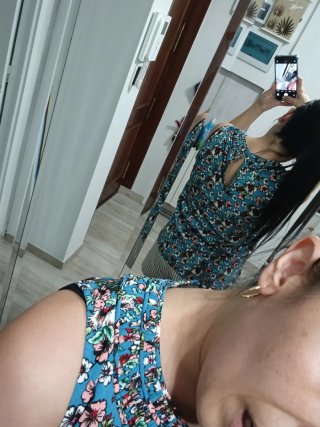 Blusa corta a rayas