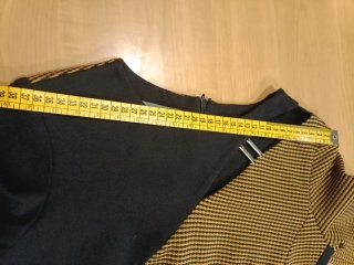 Vestito Tubino Asimmetrico Righe e Nero
