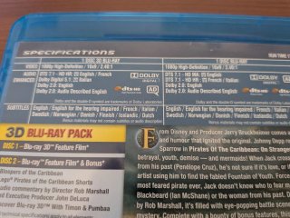 Piratas del Caribe:En Mareas Misteriosa Blu-ray 3D