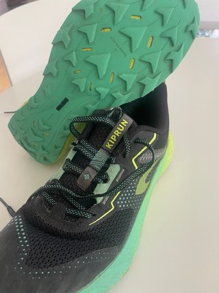 Zapatillas trail Kiprun K500 Grip Negras/Verdes