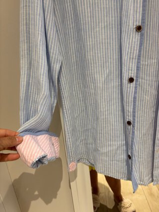 Camisa Studio Sfera cuello mao rayas azul