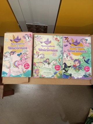 3 libros de Rescatodoras de Unicornios