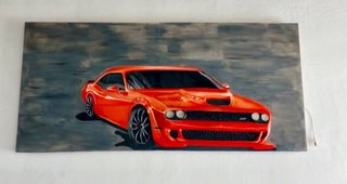 Cuadro dodge challenger único en el mundo 3d