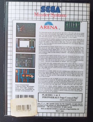 Alien 3 - Sega Master System