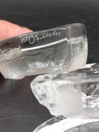Conjunto de figuras cristal sueco