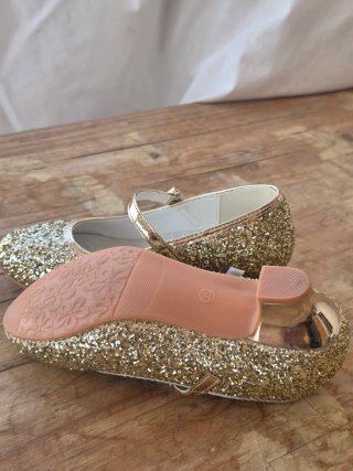Zapatos niña tacón brillantes talla 35