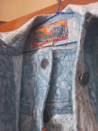Conjunto Falda y Camisa Azul y Blanco