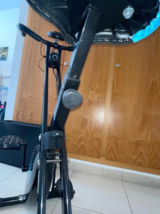 Bicicleta Estática Plegable Negra