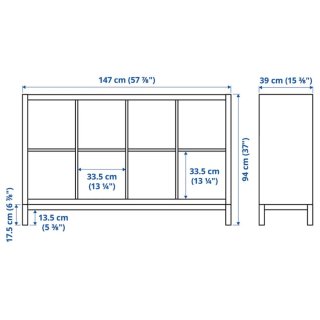 Estructura base mueble/banco blanco Ikea Kallax
