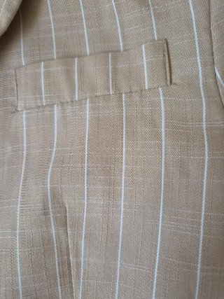 Chaqueta Sfera Rayas Beige Talla M