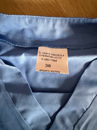 Uniforme Sanitario Azul Talla 38