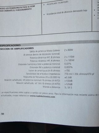 Amplificador NAD C 352 Integrado Gris