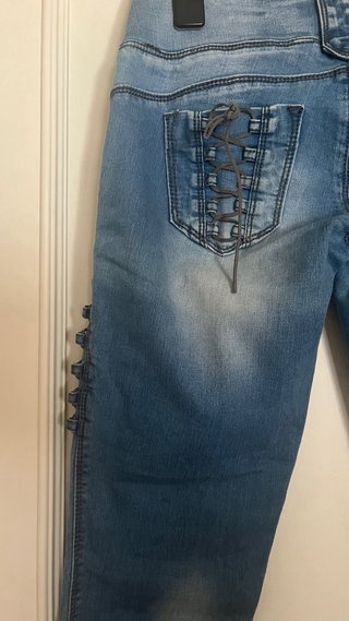 Pantalones vaqueros con cordones