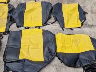 Fundas Asientos Coche Negro/Amarillo
