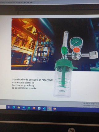 Regulador de presión de oxígeno,