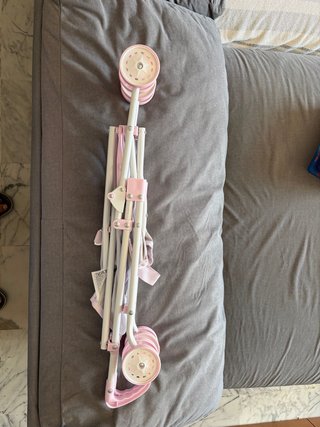 Carrito de juguete estrellas rosa