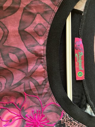 Camiseta Desigual Manga Larga Morado