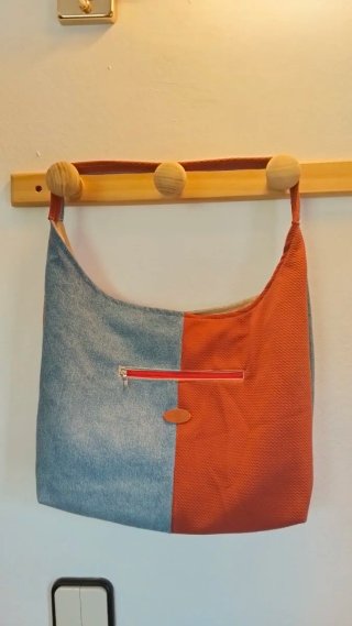 Bolso de tela hecho a mano