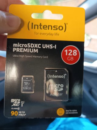Tarjeta MicroSDXC UHS-I 128GB Intenso