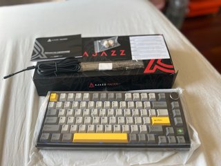 Teclado Mecánico Ajazz AK820 Pro Gris/Amarillo