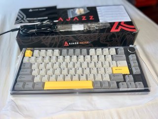 Teclado Mecánico Ajazz AK820 Pro Gris/Amarillo