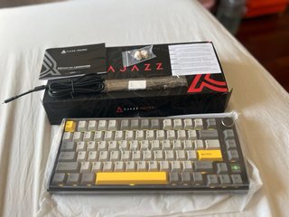 Teclado Mecánico Ajazz AK820 Pro Gris/Amarillo