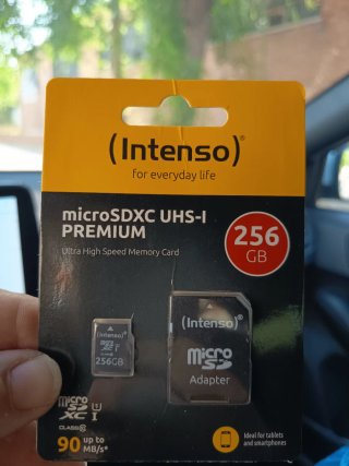 MicroSDXC UHS-I Intenso 256GB + Adaptador