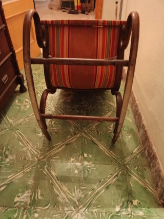 Balancín de tela y madera