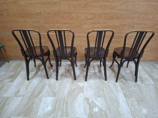 Sillas Thonet de Madera Marrón (4 uds) A 25 €.Ud.