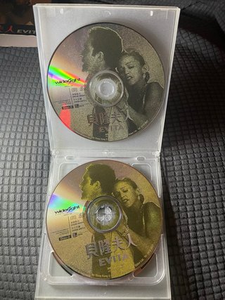 Rare Evita Madonna VCD 3 Discos HK
