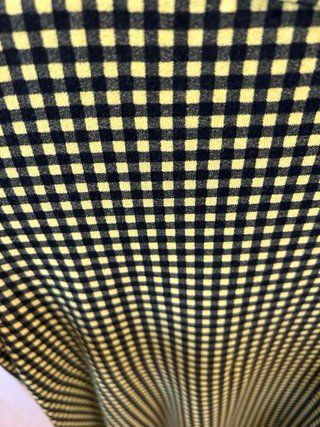 Vestido Pull&Bear cuadros negro y amarillo