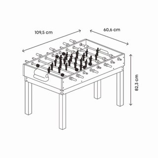 Mesa futbolín 10 en 1 El Corte Inglés