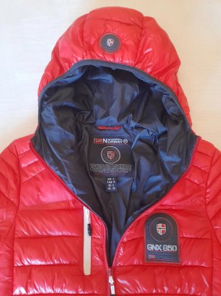Abrigo Geographical Norway Rojo