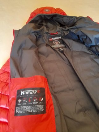 Abrigo Geographical Norway Rojo