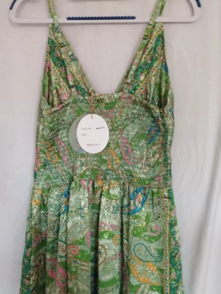 Vestido largo boho multicolor talla única