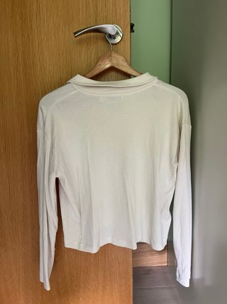 Camiseta Mango crema holgada talla L