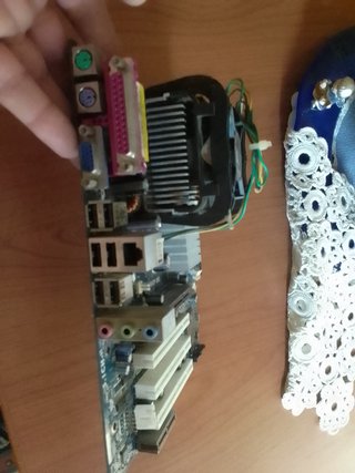 Scheda madre 24x20cm asrock p4vm800 AGP 8x prescot