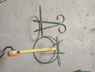 Macetero de pared de metal