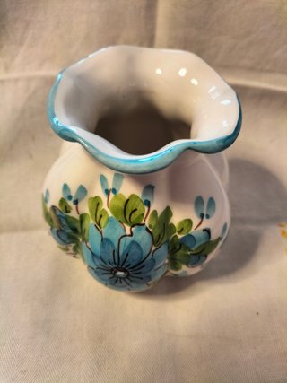 Vasetto decorativo fiori blu