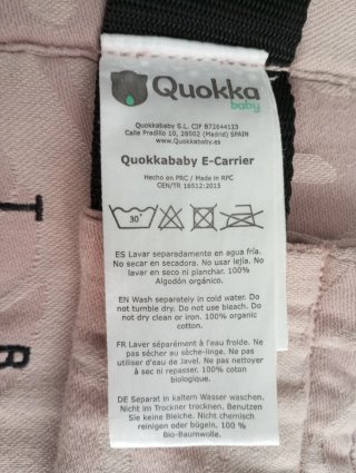 Mochila Portabebés Quokka Baby E-Carrier Rosa