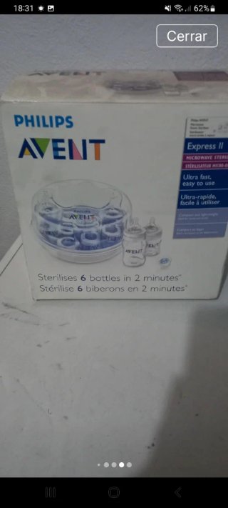 Esterilizador Philips Avent Microondas
