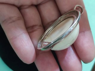 Colgante Tous XL Plata y Piedra Blanca