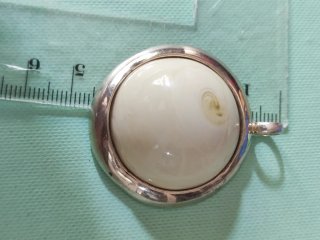 Colgante Tous XL Plata y Piedra Blanca