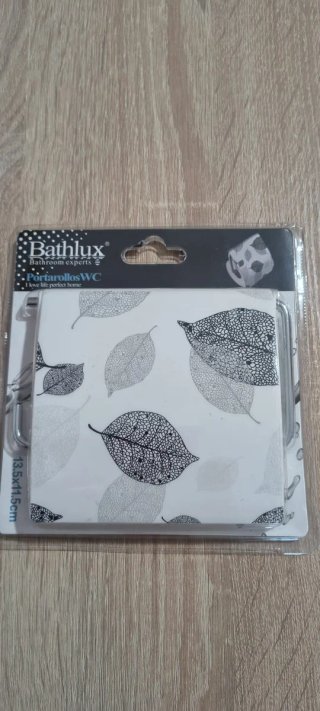 Portarrollos WC Bathlux hojas decorativas