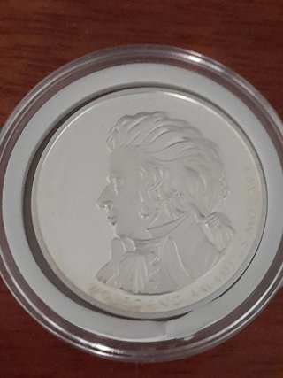 Moneda de Plata 2006, Mozart, proof piece argent