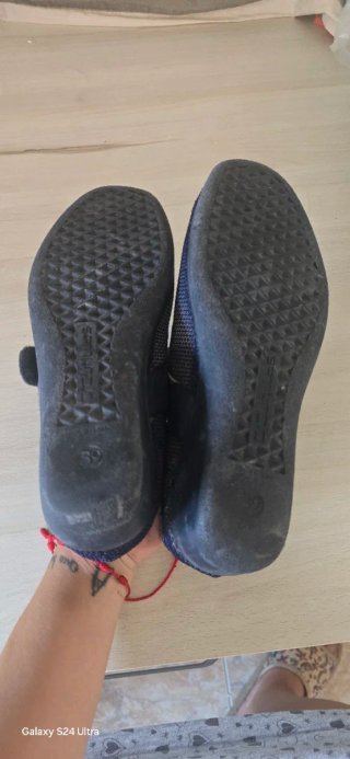 Zapatos planos mujer negros y plateados