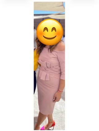 Vestido rosa palo elegante