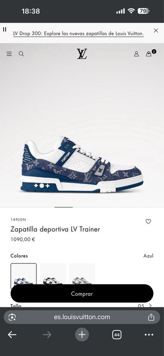 Louis Vuitton Sneakers Talla 37.5 Nuevas