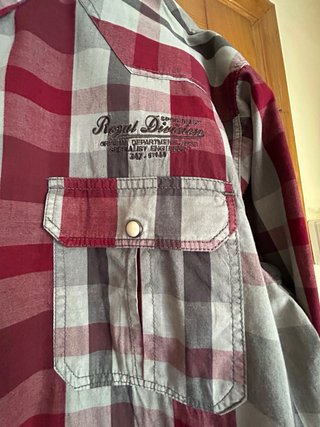 Camisa de cuadros hombre