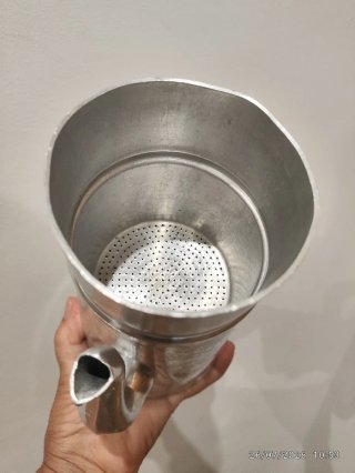 Cafetera filtro aluminio antigua